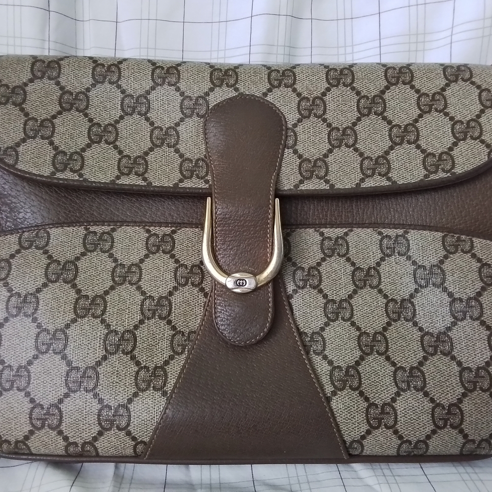 Gucci Vintage GG Supreme Shoulder/Clutch Bag